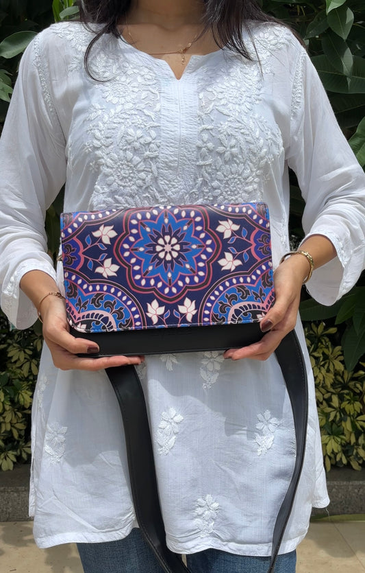 Blooming mandala sling bag