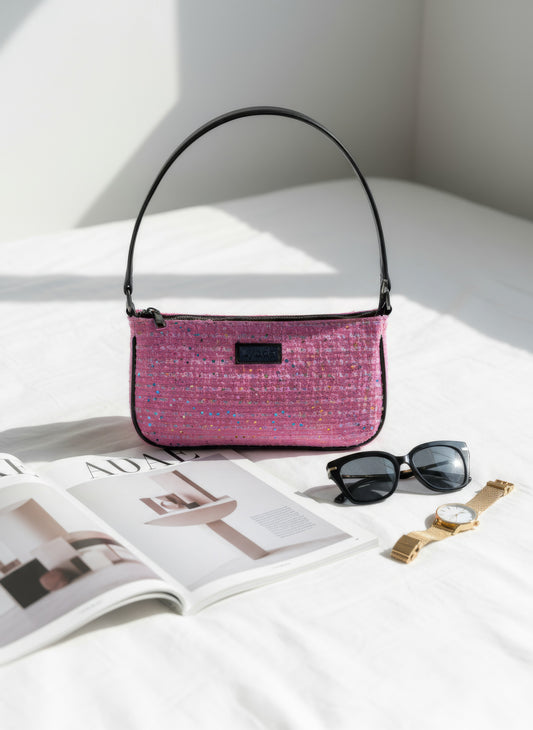 Pink stardust shoulder bag
