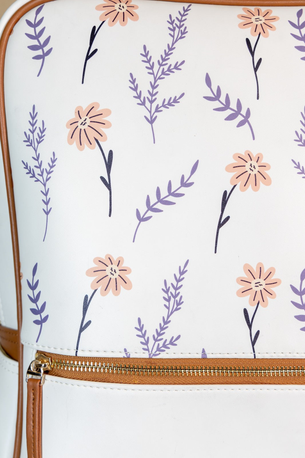 Tangerine bloom laptop bag - Lynda