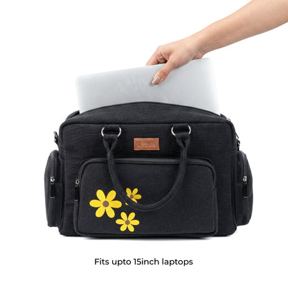 Bloom buddies duffle bags - Black- LARGE