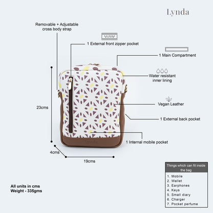 Mocha bloom travel bag