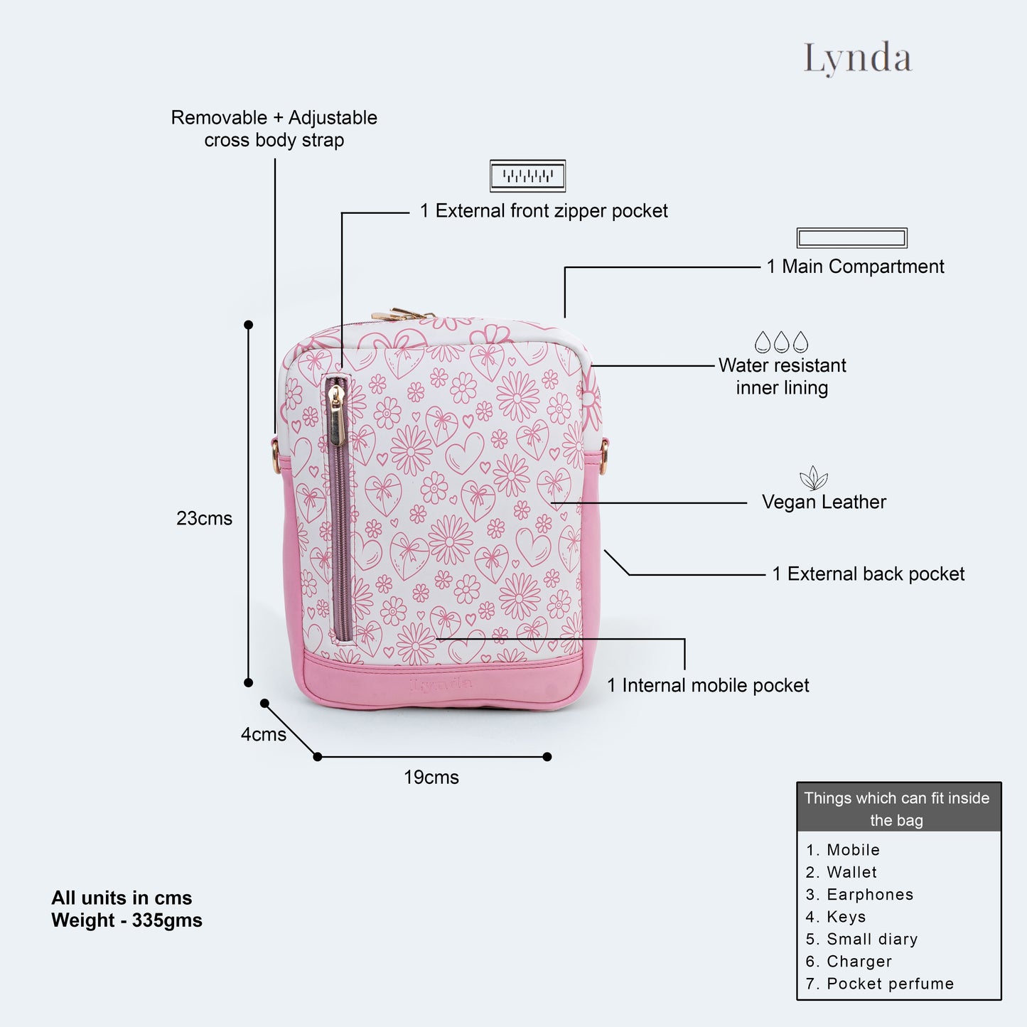 Pink daze travel bag