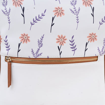 Tangerine bloom laptop bag