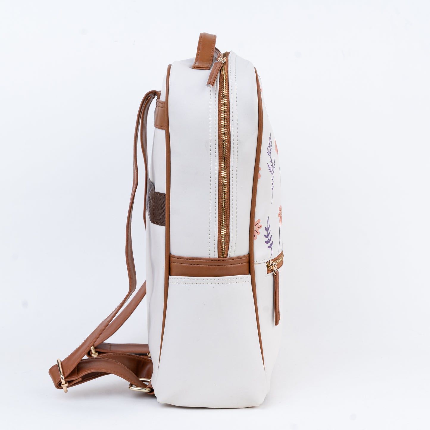 Tangerine bloom laptop bag