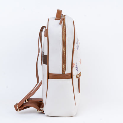 Tangerine bloom laptop bag