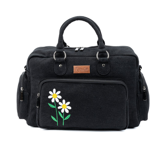 Daisy twinkle duffle bag - Black- LARGE