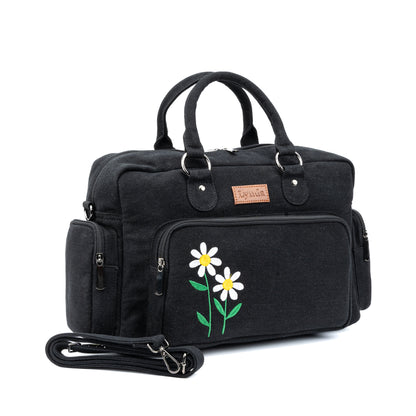 Daisy twinkle duffle bag - Black- LARGE
