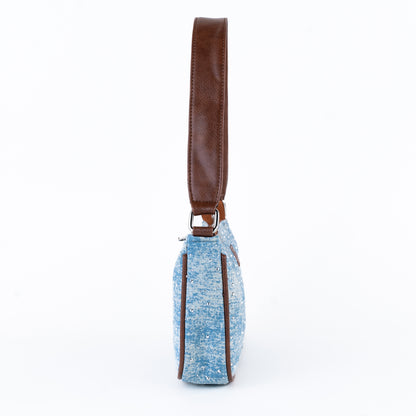 Stone blue muse shoulder bag