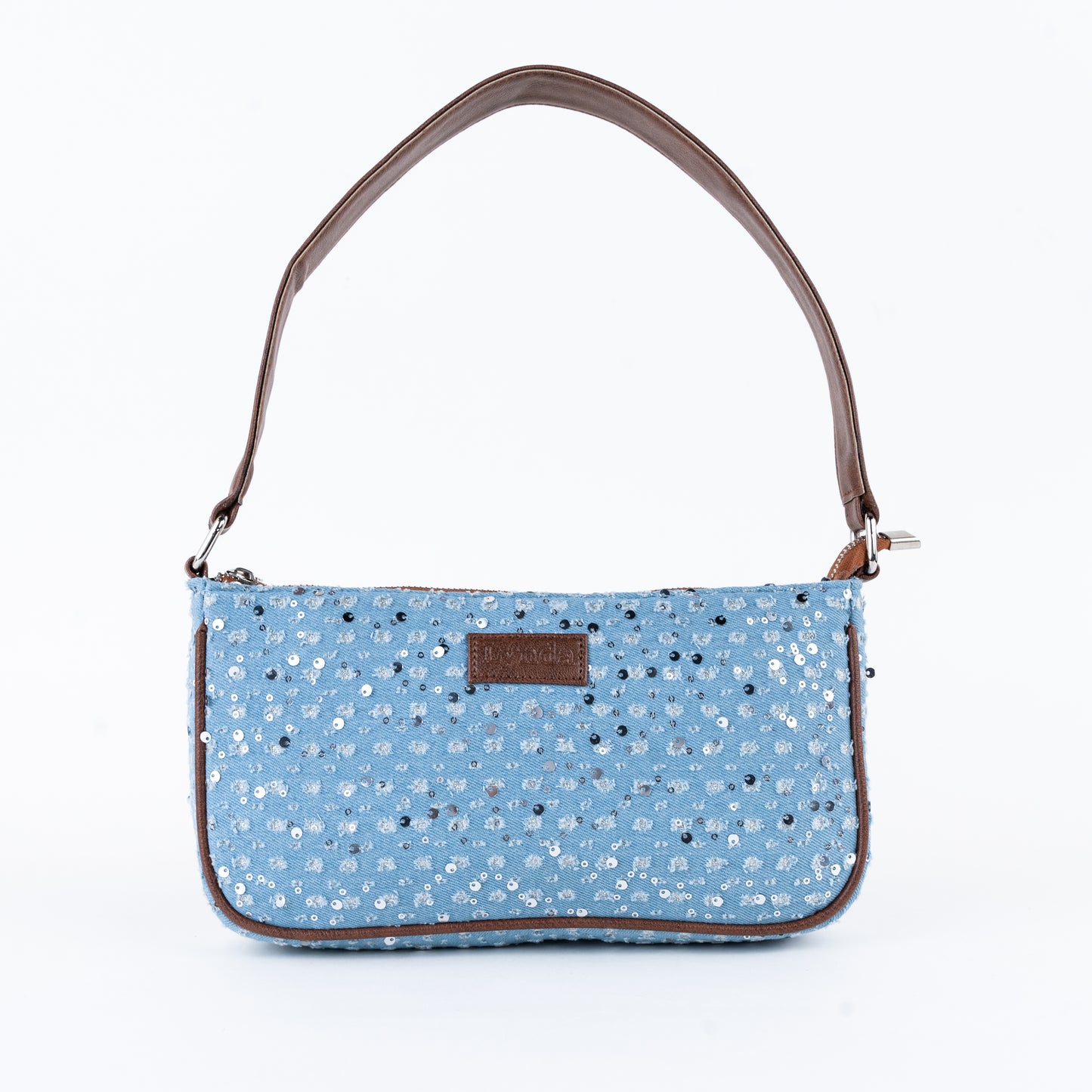 Starry denim shoulder bag