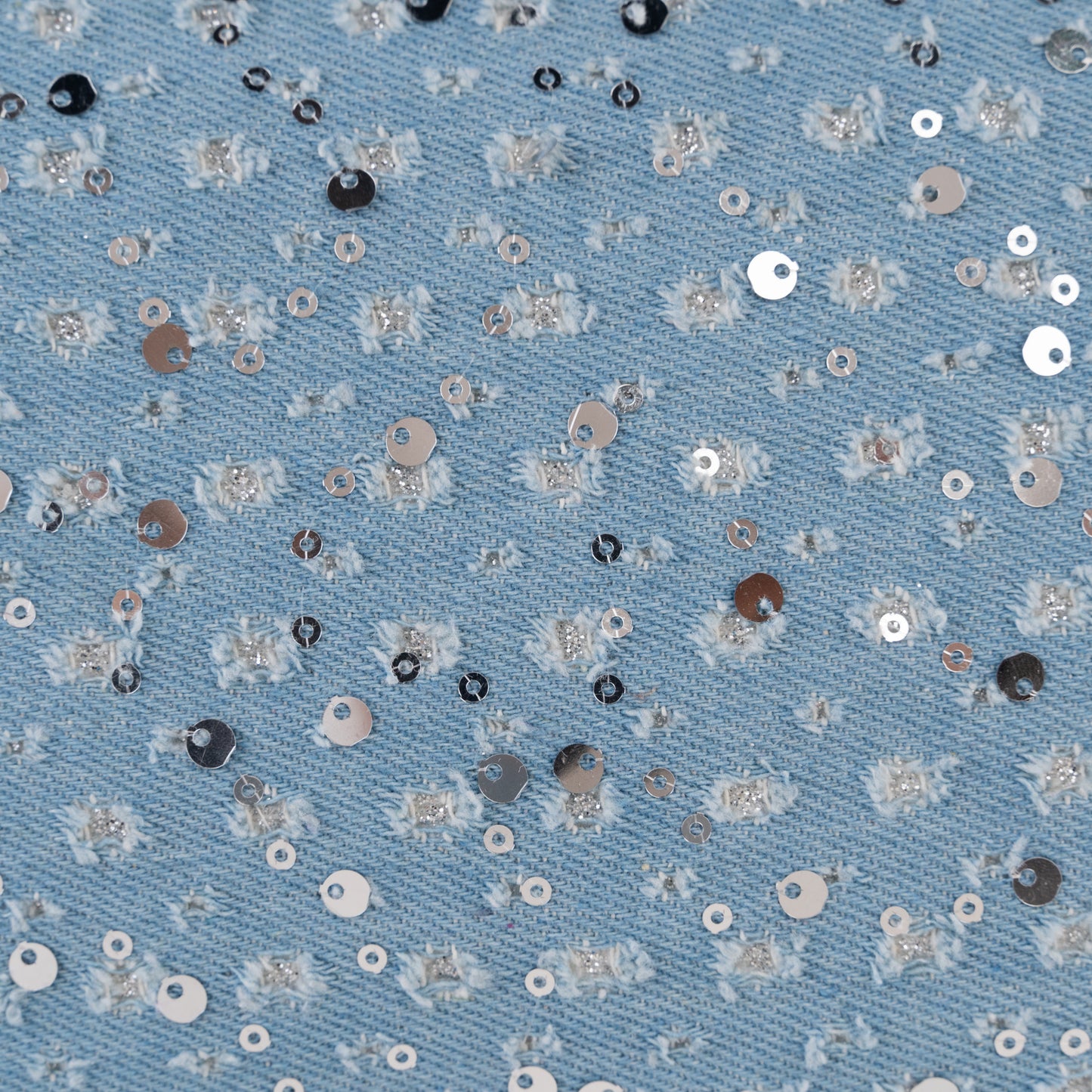 Starry denim shoulder bag