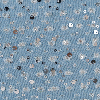 Starry denim shoulder bag