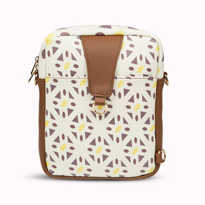 Mocha bloom travel bag - Lynda