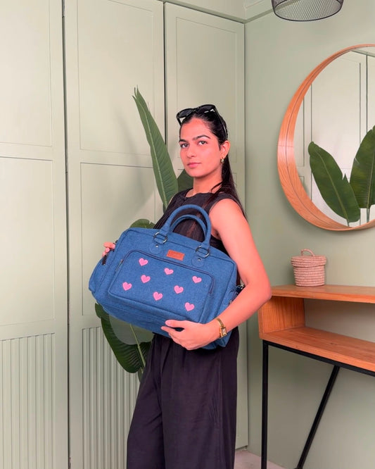 Sweetheart duffle bag -Dark Blue- LARGE